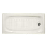 Salient 60 in. x 30 in. Cast Iron Single Threshold Shower Base with Right-Hand Drain in White - Super Arbor