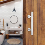 12 in. Stainless Steel Hexagon Pull and Flush Sliding Barn Door Handle Set - Super Arbor