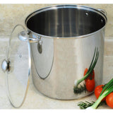 20 qt. Stainless Steel Stock Pot with Glass Lid