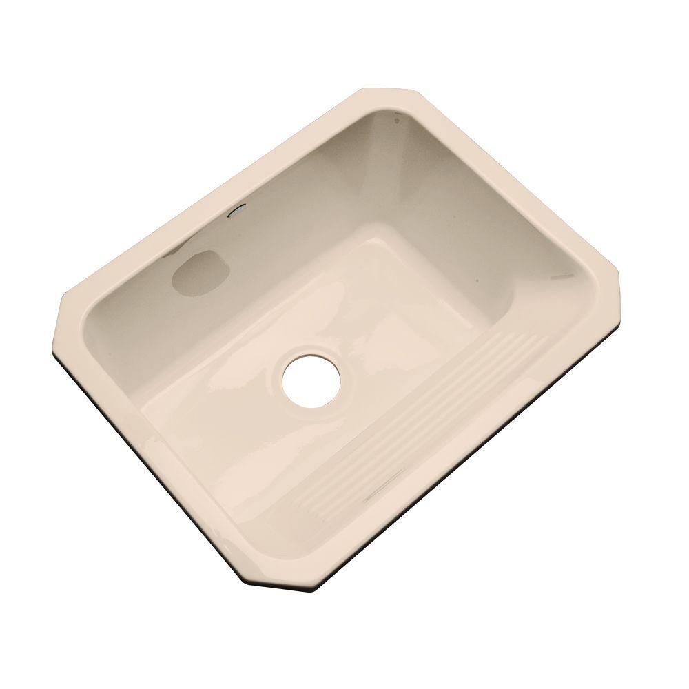 Kensington Undermount Acrylic 25 in. Single Bowl Utility Sink in White - Super Arbor