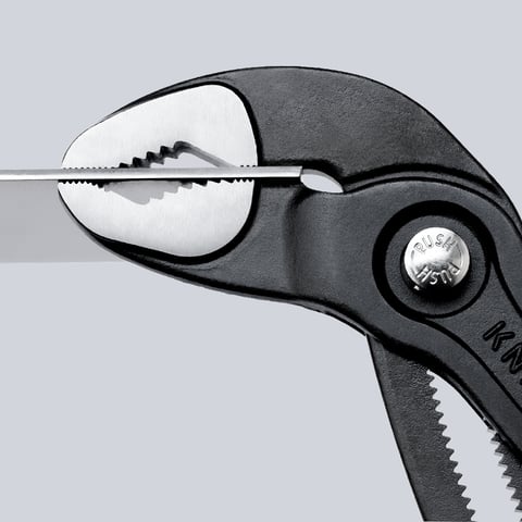 KNIPEX Comfort Grip Cobra 7.25-in V-Jaw Water Pump Pliers, 87 02 180 T