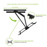Galvanized Outdoor Full Motion TV Wall Mount with 31 in. Extension for 42 in. - 100 in. TVs, - Super Arbor