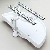 Rev-A-Shelf 2-Tier Plastic Half Moon Cabinet Lazy Susan