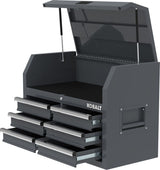 Kobalt 36-in W x 18-in H 6-Drawer Steel Tool Chest (Gray)