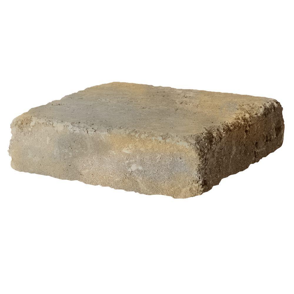 RumbleStone Rec 10.5 in. x 7 in. x 1.75 in. Cafe Concrete Paver - Super Arbor