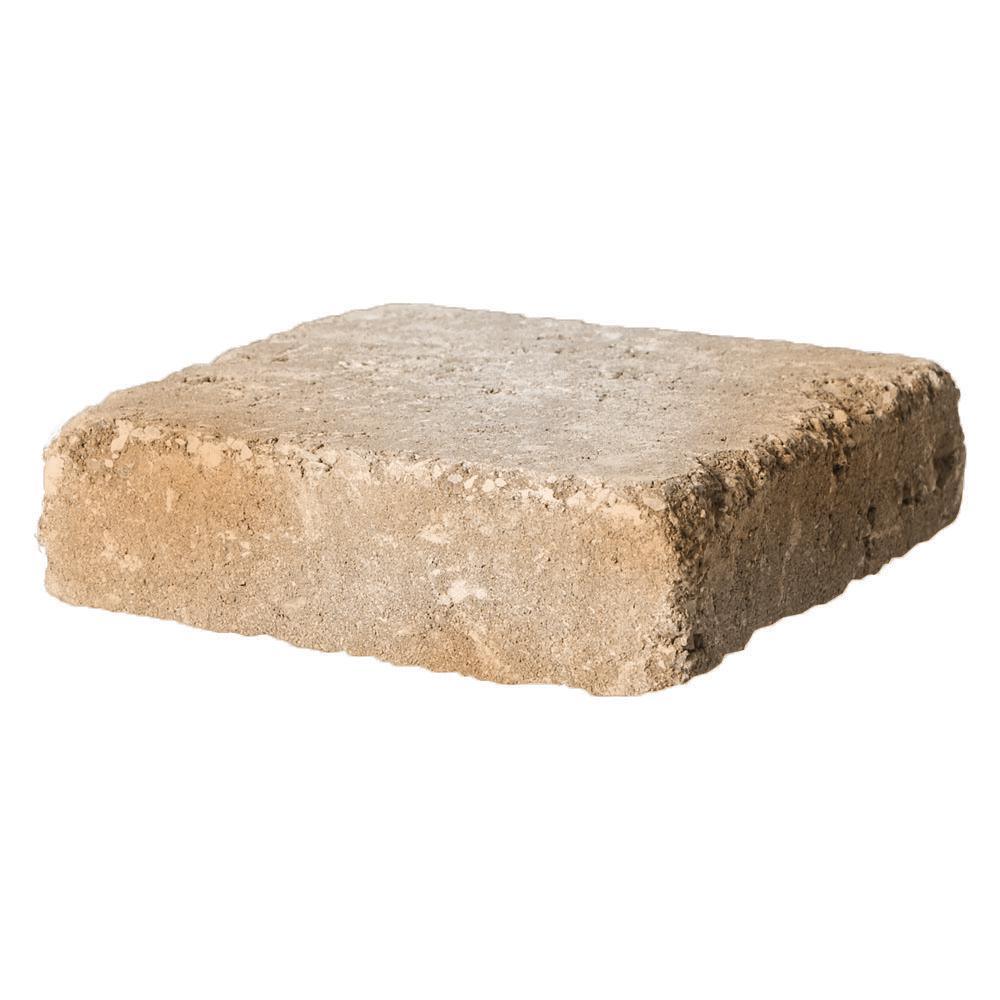 RumbleStone Rec 10.5 in. x 7 in. x 1.75 in. Cafe Concrete Paver - Super Arbor