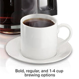 12-Cup Black Programmable Easy Access Deluxe Coffee Maker