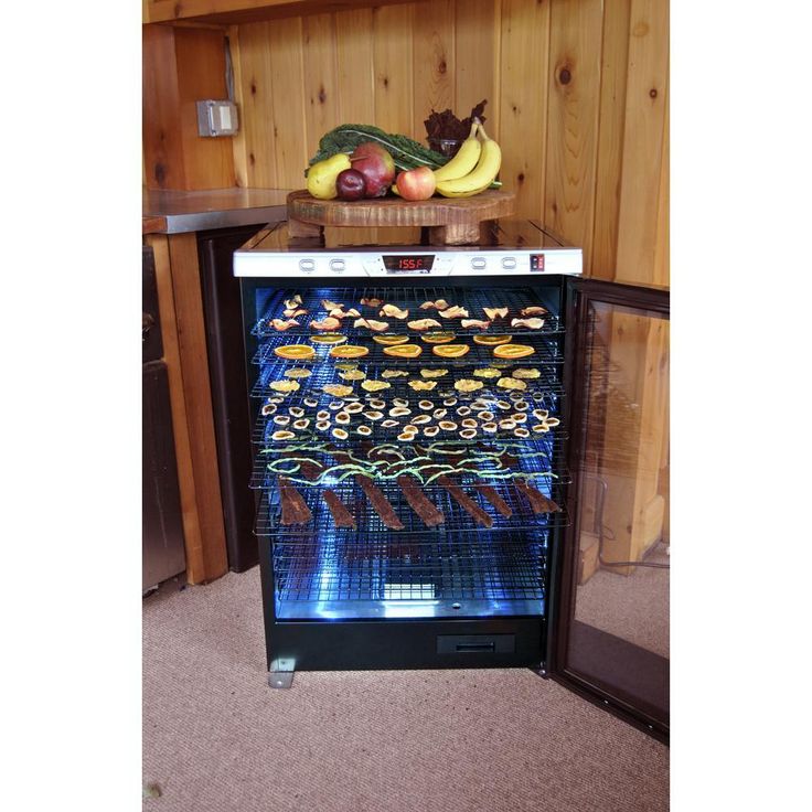 Pro-2400 24-Tray Black Food Dehydrator with Temperature Control