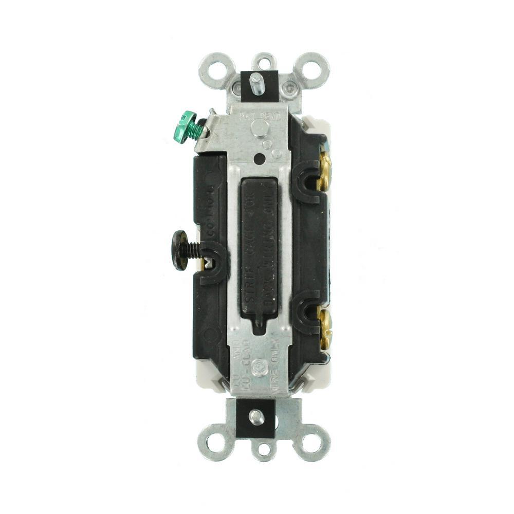 Decora 15 Amp 3-Way AC Quiet Rocker Switch, White - Super Arbor