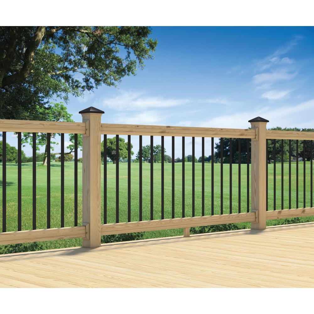 32-1/4 in. x 3/4 in. Black Pearl Matte Steel Contemporary Baluster (10-Pack) - Super Arbor