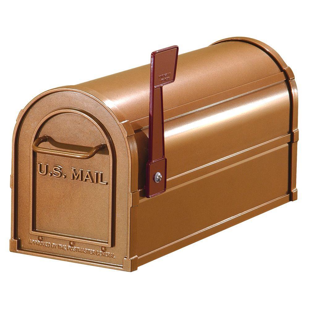 4800 Series Post-Mount Antique Rural Mailbox - Super Arbor
