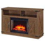 Aberfoyle 48 in. Freestanding Electric Fireplace TV Stand in Rustic Brown - Super Arbor