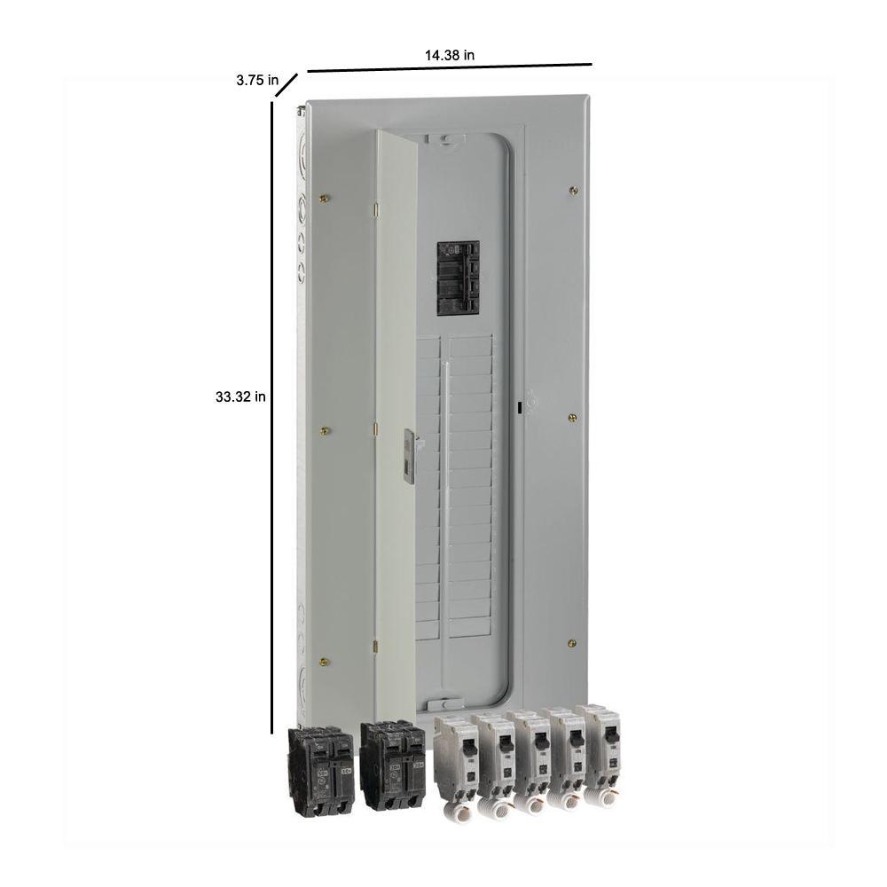 200 Amp 32-Space 40-Circuit Main Breaker Indoor Load Center Combination Arc Fault Kit with CAFCI Breakers Included - Super Arbor