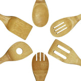 6-Piece Bamboo Cooking Utensil Set