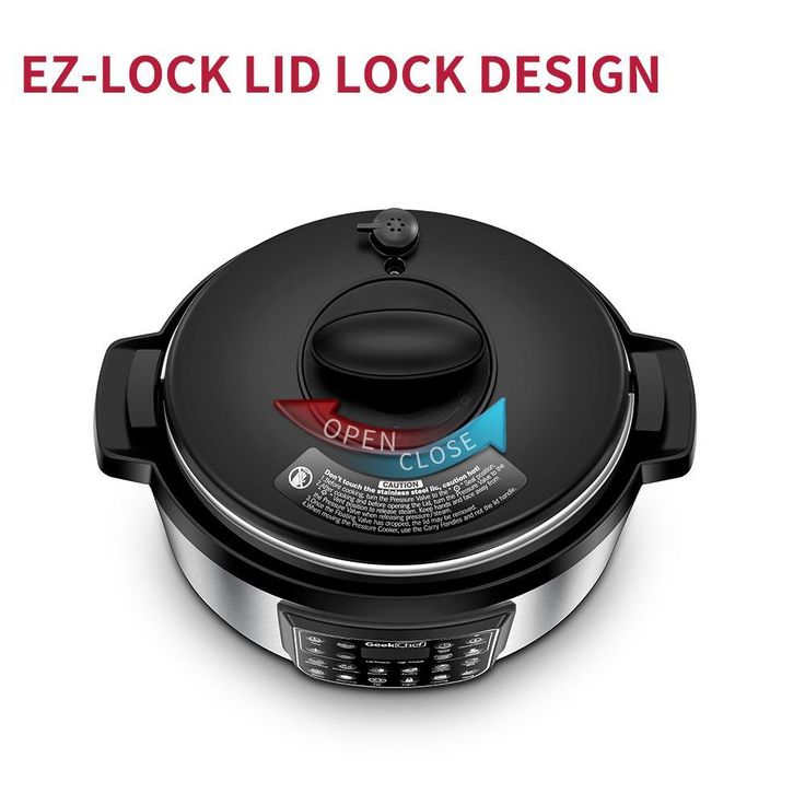 8 Qt. Stainless Steel Electric Pressure Cooker with Built-In Timer