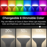 Geeni PRISMA Drop 65W Equivalent Multi-Color BR30 Smart LED Light Bulb