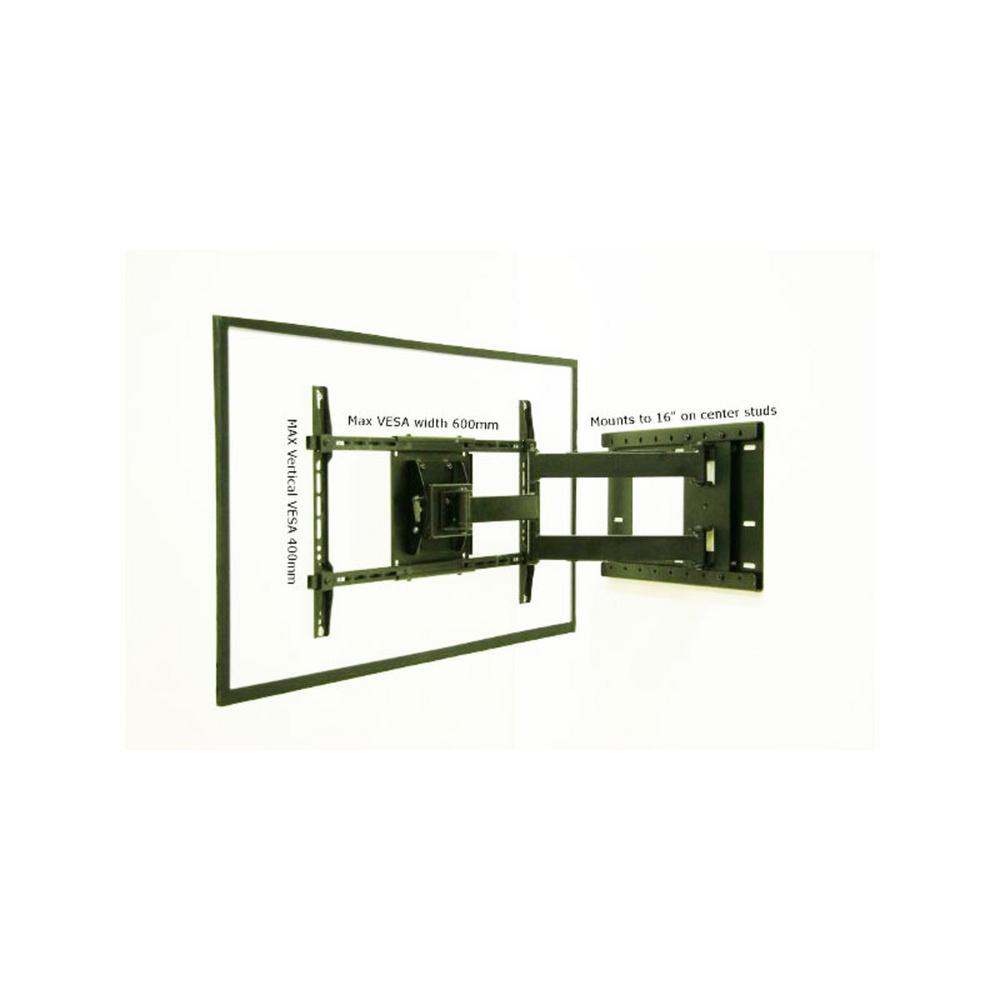 Full Motion TV Wall Mount with Included HDMI Cable, Fits 37 in. - 70 in. TV and VESA Compatible 600 mm x 400 mm - Super Arbor