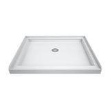 DreamLine SlimLine 36 in. x 36 in. Single Threshold Shower Base in White (Center Drain)
