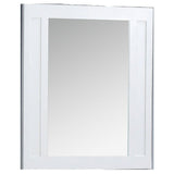 Aberdeen 33 in. W x 36 in. H Wall Mirror in White