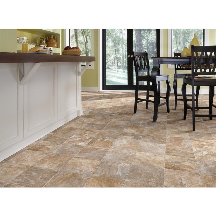 TrafficMaster Pro Basic Refined Slate Neutral Residential Vinyl Sheet, Sold by 12 ft. Wide x Custom Length