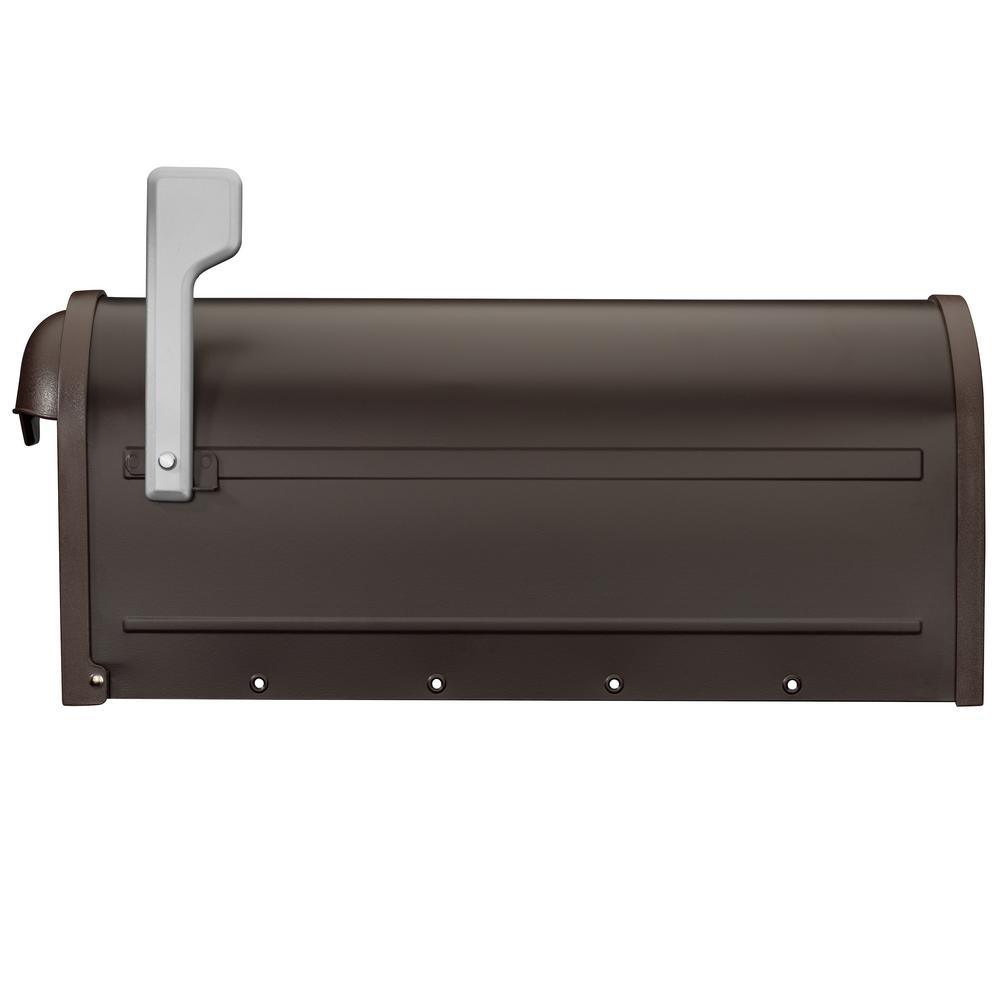Winston Rubbed Bronze Post Mount Mailbox - Super Arbor