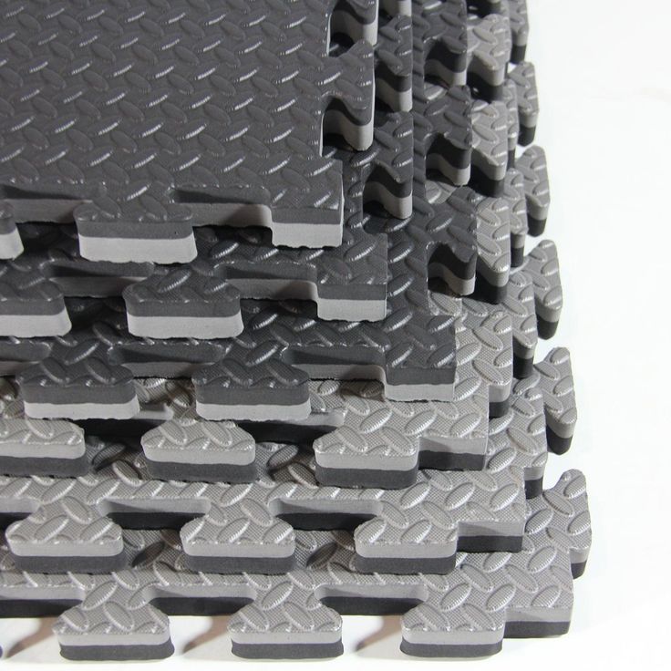 Clevr Extra-Thick EVA Foam Interlocking Gym Floor Mat, 12 pcs, 48 sq. ft.