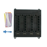 Structured Media Twist and Mount Patch Panel with 24 Cat 6 Ports - Black - Super Arbor