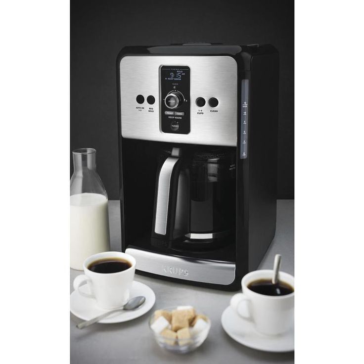 Krups 12-Cup Black/Stainless Residential Drip Coffee Maker