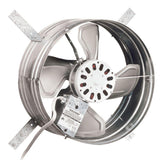 1020 CFM Silver Electric Powered Gable Mount Gable Louver Vent - Super Arbor