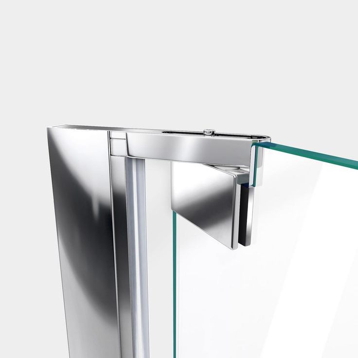 Elegance 34 in. to 36 in. x 72 in. Semi-Frameless Pivot Shower Door in Brushed Nickel
