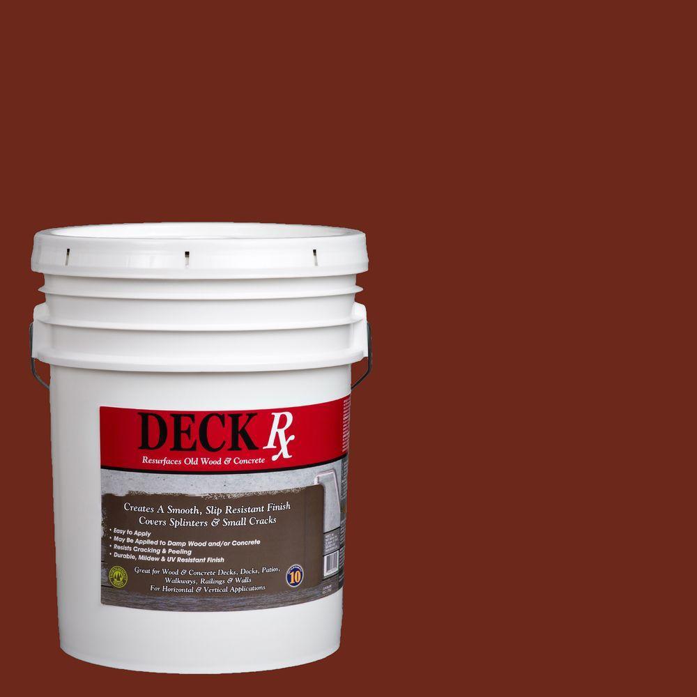 Deck Rx 5 gal. Redwood Wood and Concrete Exterior Resurfacer - Super Arbor