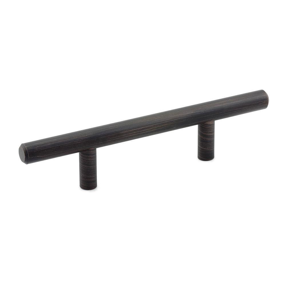 5-1/16 in. (128 mm) Center-to-Center Brushed Nickel Steel Contemporary Drawer Pull - Super Arbor