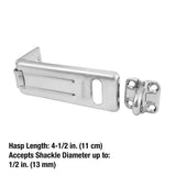 4-1/2 in. Hard Wrought Steel Body Hasp - Super Arbor