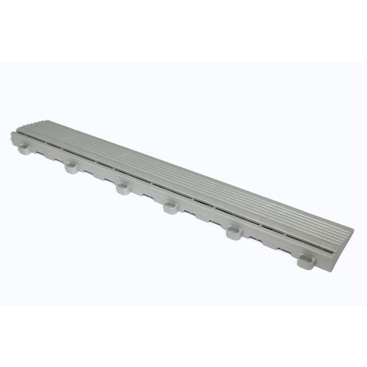 Swisstrax 15.75 in. Pearl Sliver Looped Edging for 15.75 in. Swisstrax Modular Tile Flooring (2-Pack)