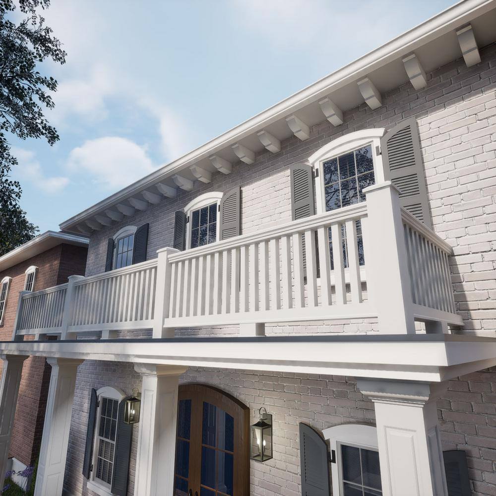 Ekena Millwork Endurathane 500 Series 20 in. H x 1.75 in. W White Resin Stair Baluster