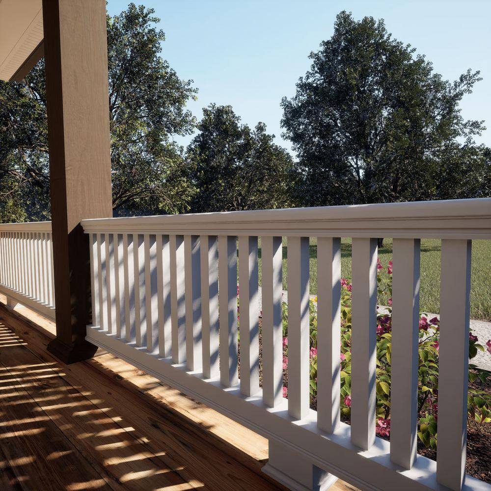 Ekena Millwork Endurathane 500 Series 20 in. H x 1.75 in. W White Resin Stair Baluster