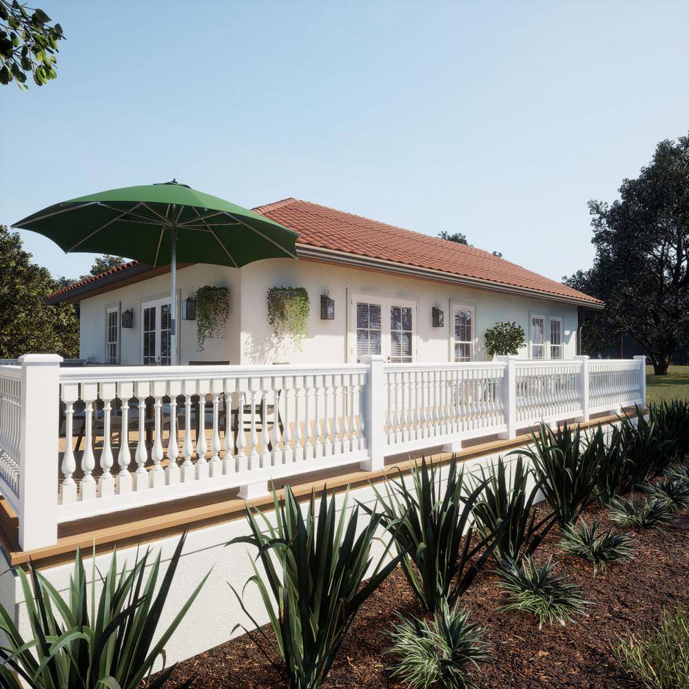 Ekena Millwork Endurathane 500 Series 24 in. H x 2.5 in. W White Resin Stair Baluster