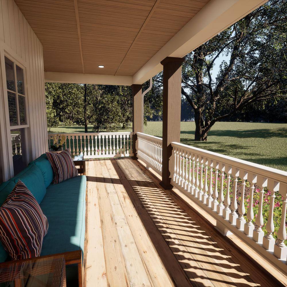 Ekena Millwork Endurathane 500 Series 24 in. H x 2.5 in. W White Resin Stair Baluster