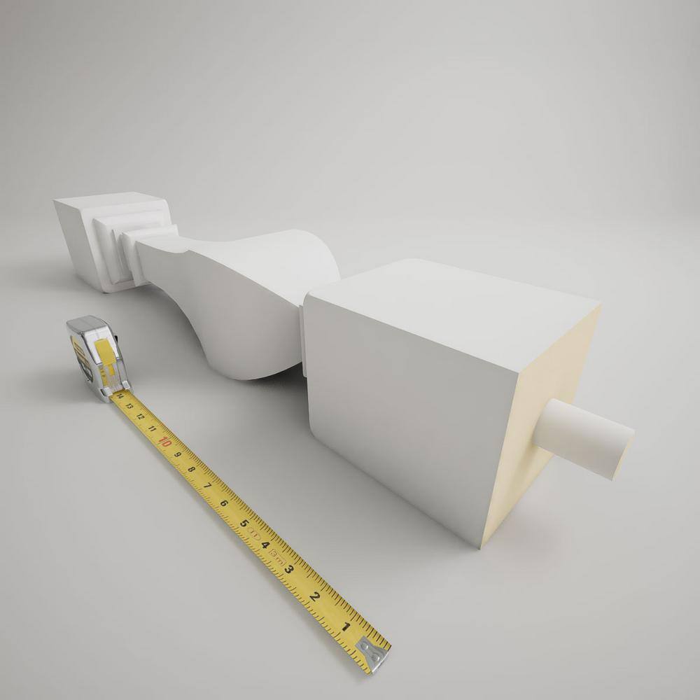 Ekena Millwork Fiberthane 700 Series 30 in. H x 5 in. W White Resin Stair Baluster