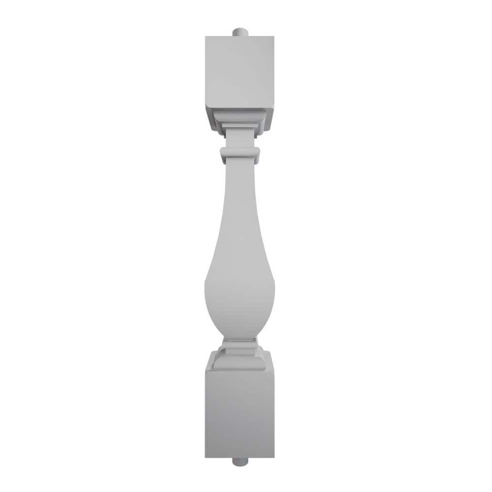 Ekena Millwork Fiberthane 700 Series 30 in. H x 5 in. W White Resin Stair Baluster