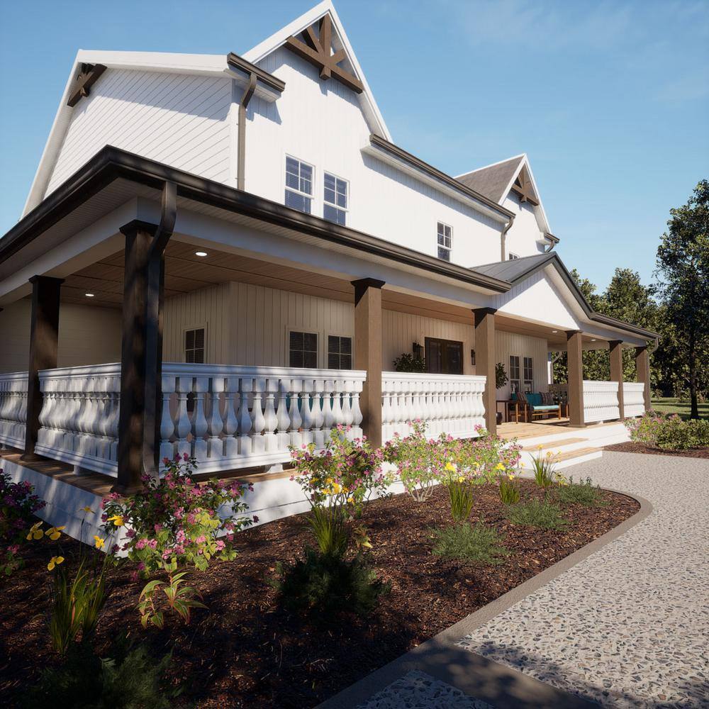 Ekena Millwork Fiberthane 700 Series 30 in. H x 5 in. W White Resin Stair Baluster
