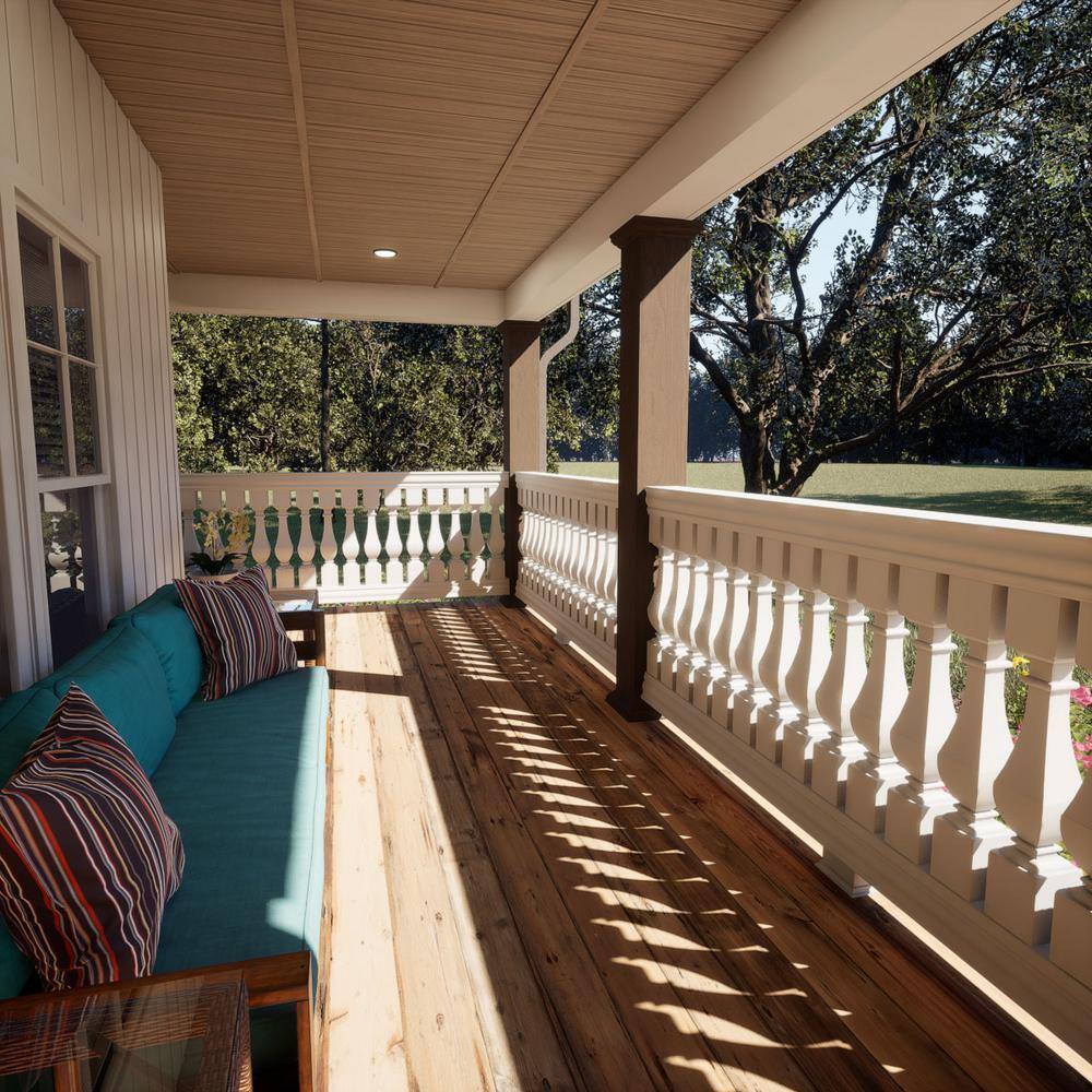 Ekena Millwork Fiberthane 700 Series 30 in. H x 5 in. W White Resin Stair Baluster