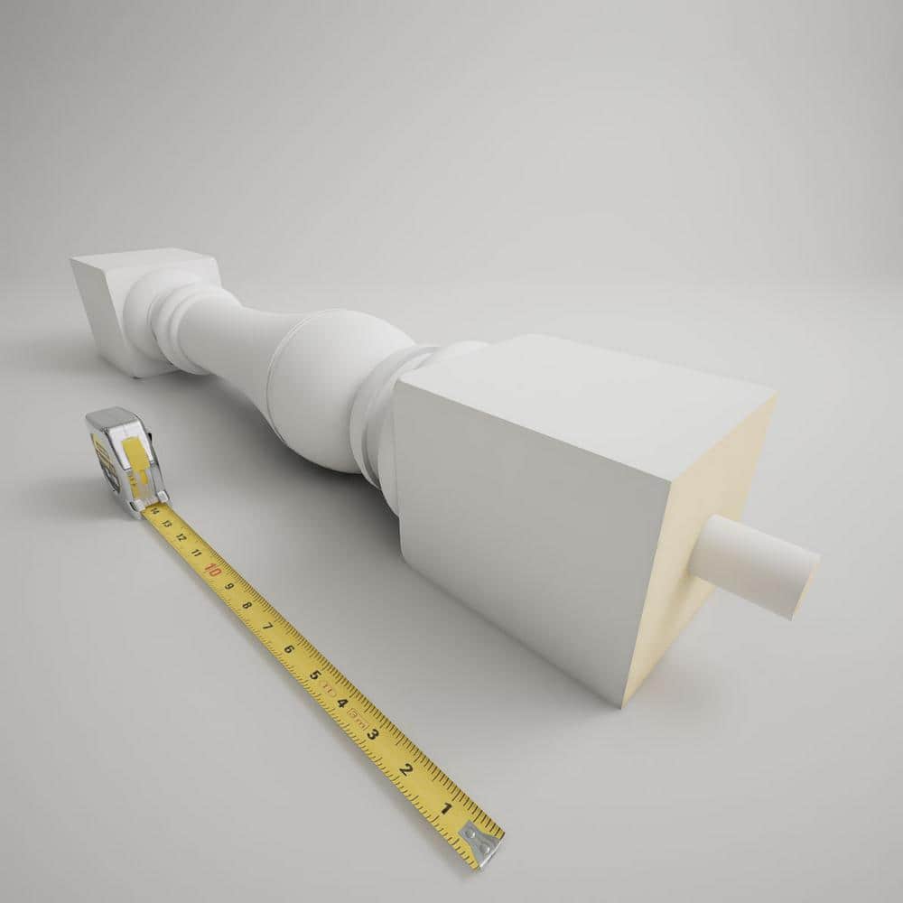 Ekena Millwork Fiberthane 700 Series 30 in. H x 5 in. W White Resin Stair Baluster