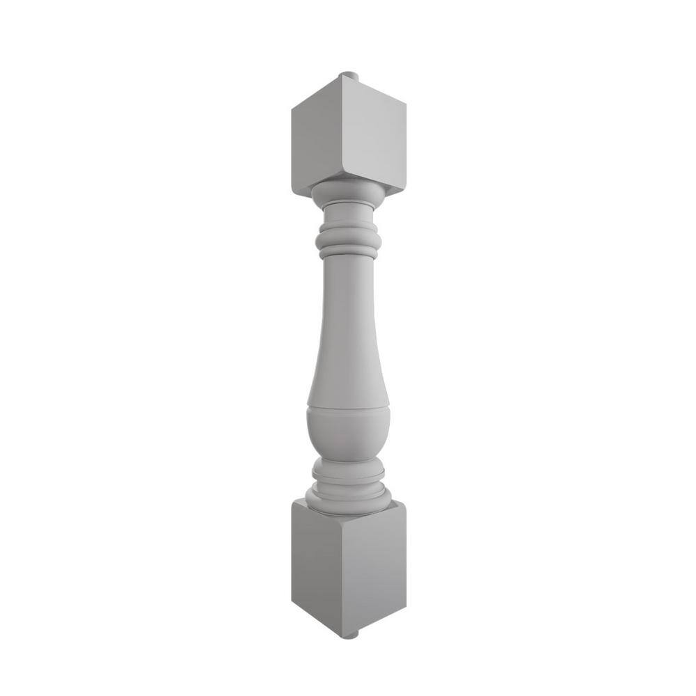 Ekena Millwork Fiberthane 700 Series 30 in. H x 5 in. W White Resin Stair Baluster