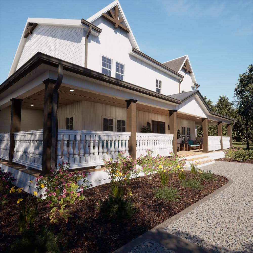 Ekena Millwork Fiberthane 700 Series 30 in. H x 5 in. W White Resin Stair Baluster
