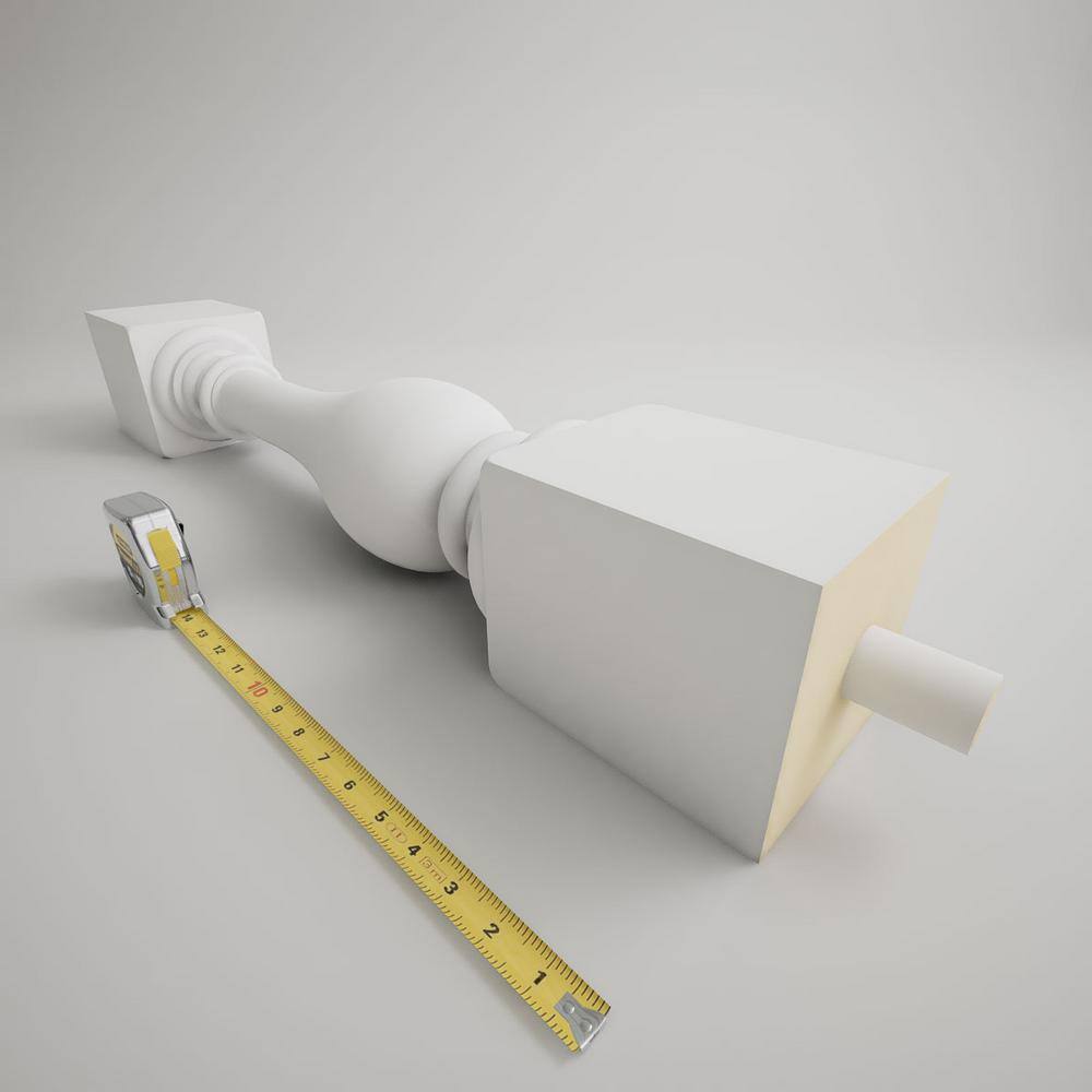 Ekena Millwork Fiberthane 700 Series 30 in. H x 5 in. W White Resin Stair Baluster