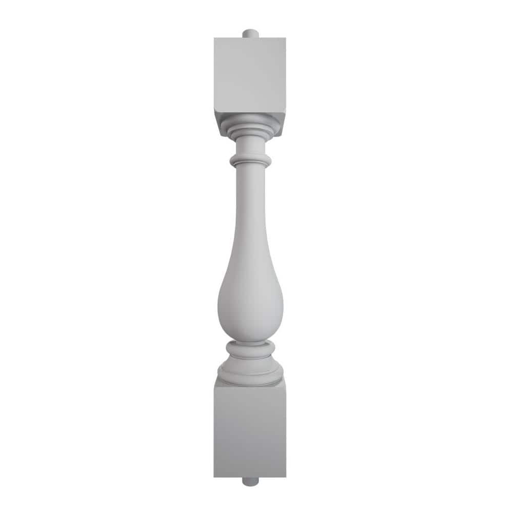 Ekena Millwork Fiberthane 700 Series 30 in. H x 5 in. W White Resin Stair Baluster