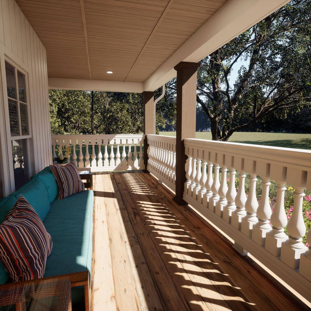 Ekena Millwork Fiberthane 700 Series 30 in. H x 5 in. W White Resin Stair Baluster