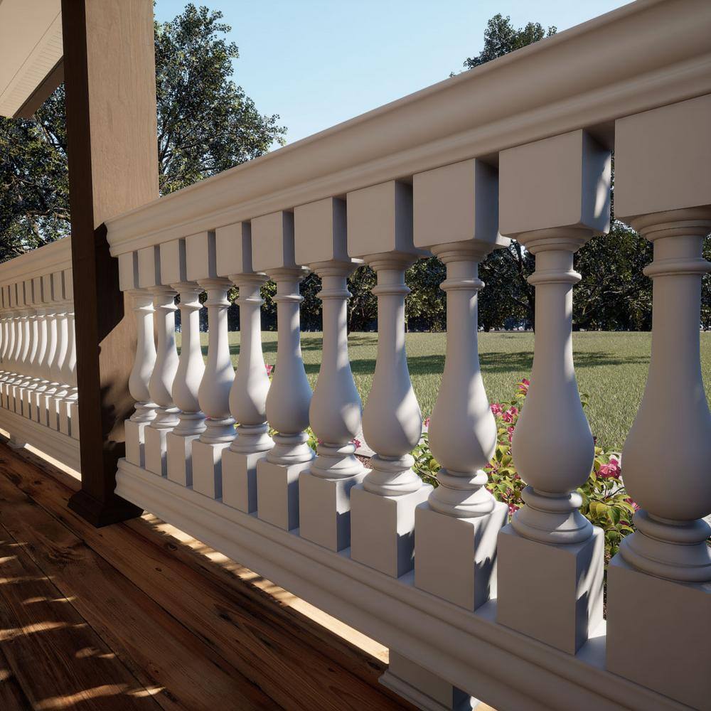 Ekena Millwork Fiberthane 700 Series 30 in. H x 5 in. W White Resin Stair Baluster