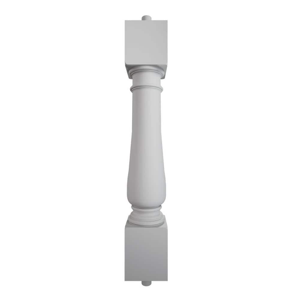 Ekena Millwork Fiberthane 700 Series 30 in. H x 5 in. W White Resin Stair Baluster